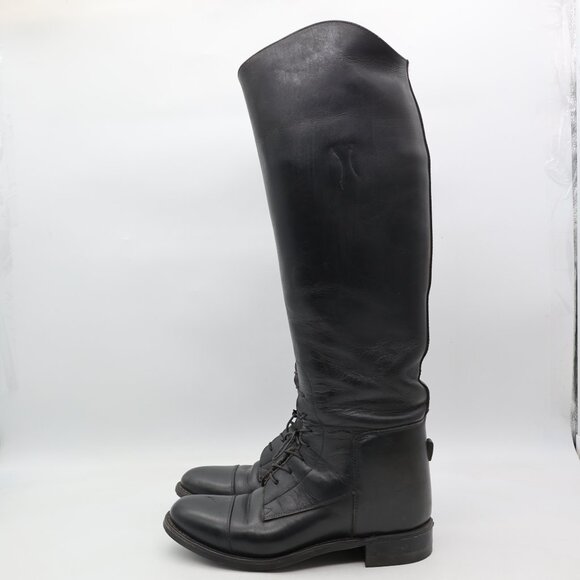 The Effingham Riding Boots By Bond Boot Co Womens US Size 7 W C Black Leather - Picture 4 of 11